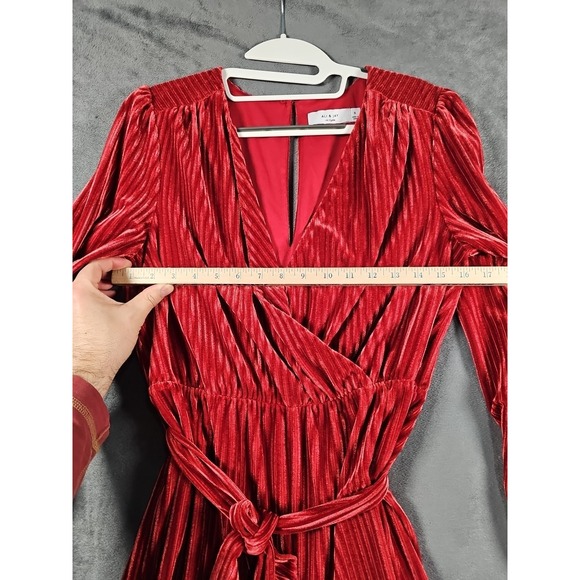 Ali & Jay‎ Anthropologie Samantha Velvet Jumpsuit Rose Red Women's Small - Picture 5 of 9